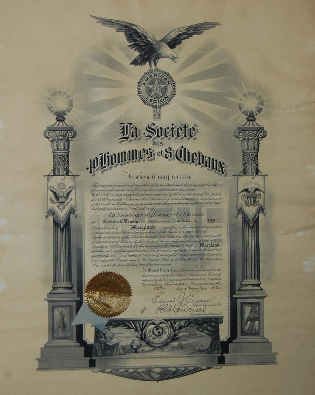 FSK Post 11 Frederick Maryland, Post & Post Program Charters The